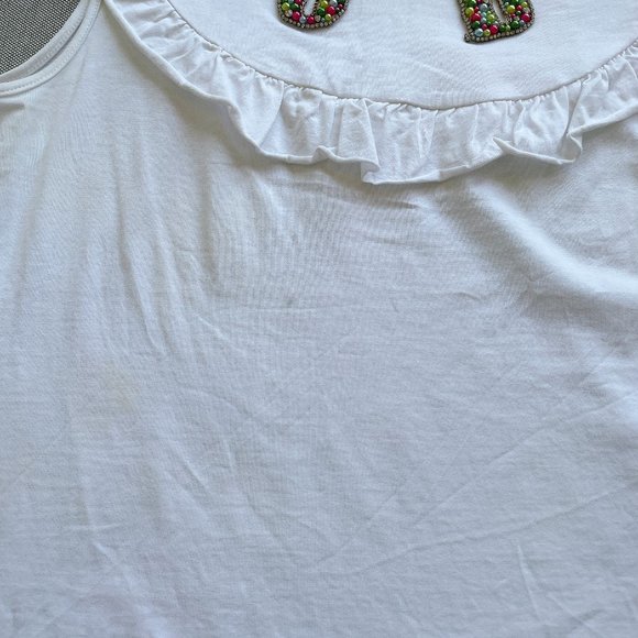 90% NEW SANDRO CUBA TEE WITH JEWELS - Picture 4 of 9